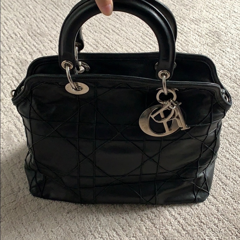 Vintage Christian Dior Leather Bag